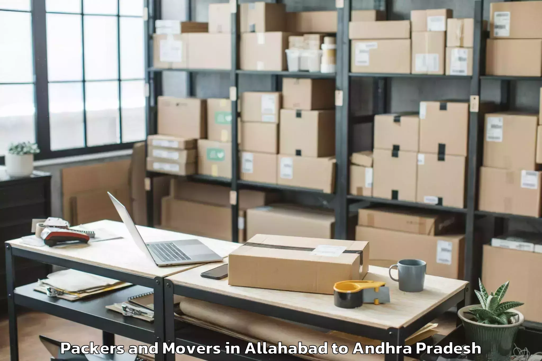 Reliable Allahabad to Pendlimarri Packers And Movers